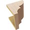 Ekena Millwork 8"W x 8"D x 8"H Wide Ridgewood Rough Cedar Woodgrain TimberThane Corbel, Primed Tan CORUR08X08X08RIDRCPR - alternate 3